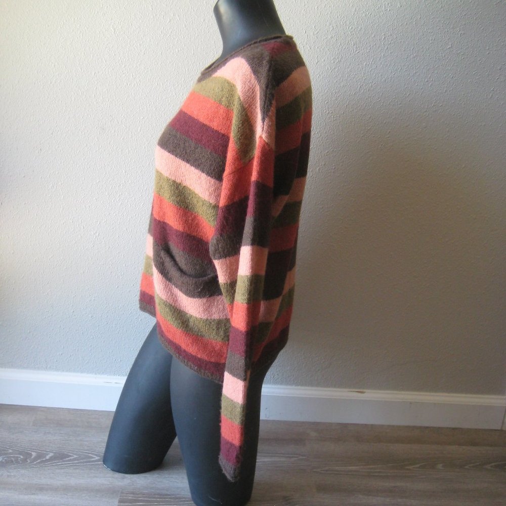 Madewell Chelsea Pocket Pullover Sweater in Multi-Stripe Size S - Picture 4 of 11